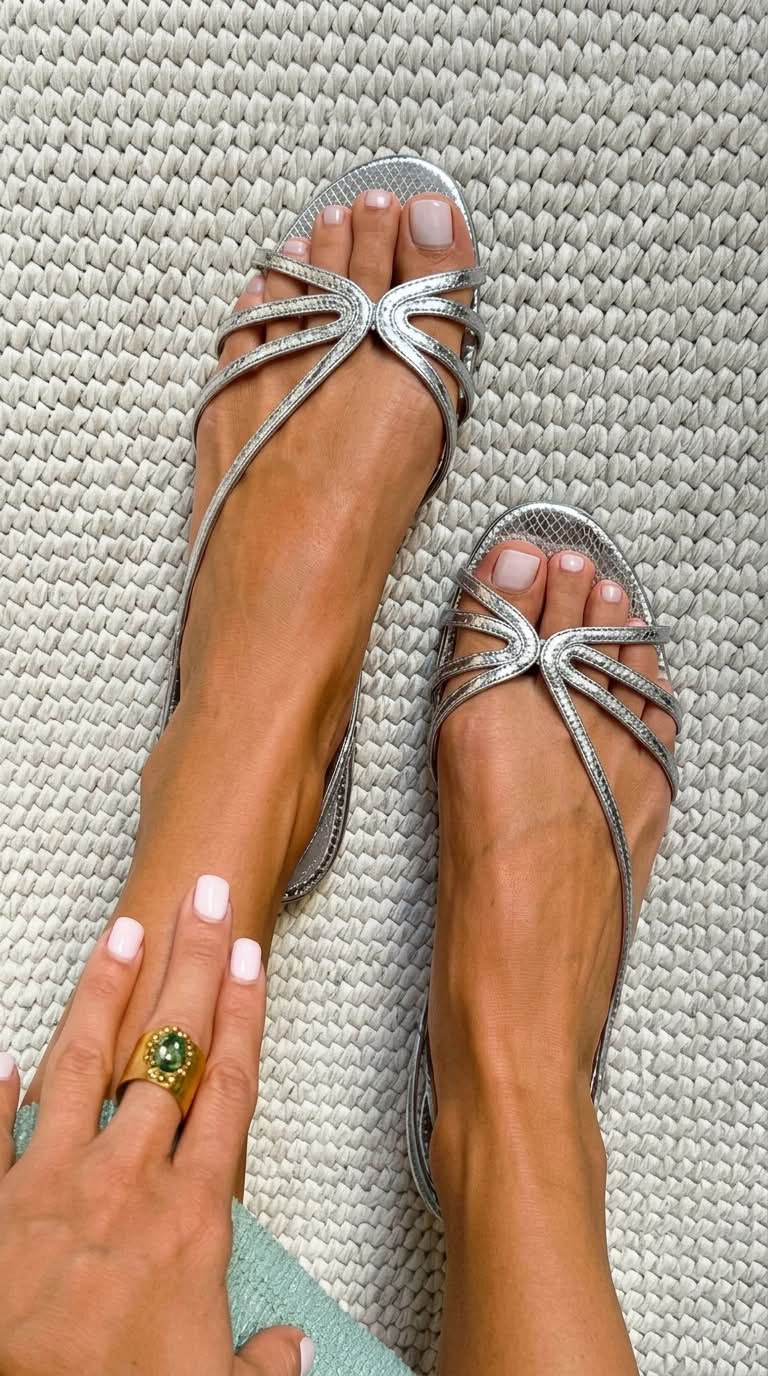 Emilia – Golden Summer Elegance Sandals