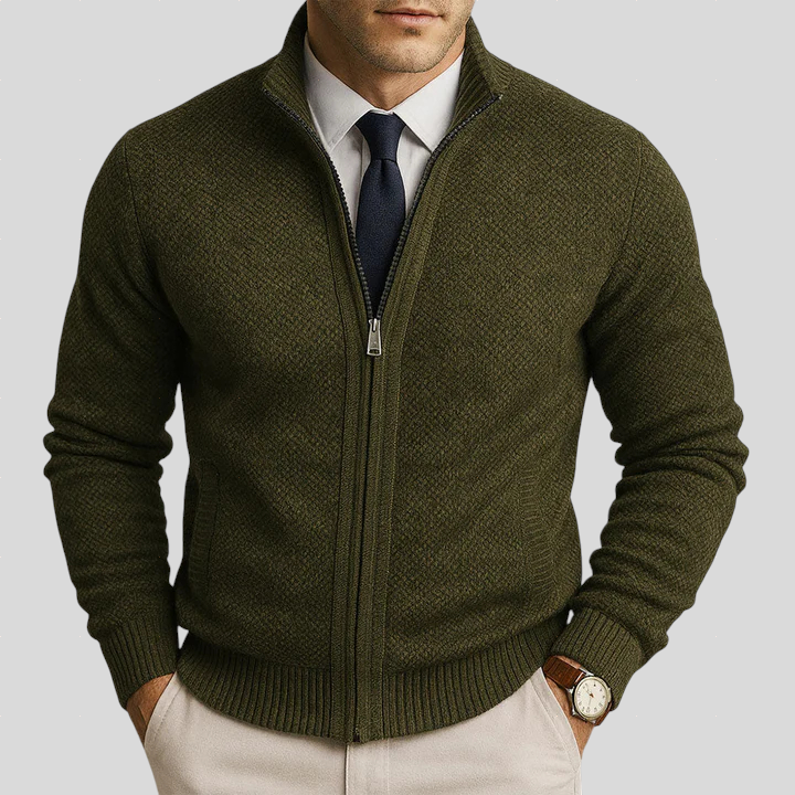 RAVINO ZIP-UP CARDIGAN