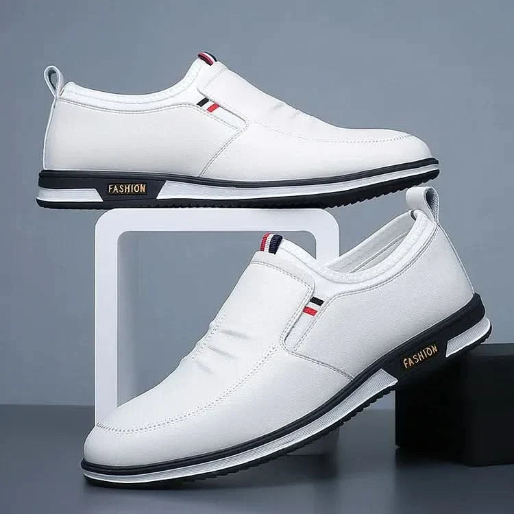 LIAM LEATHER SLIP-ON SNEAKERS