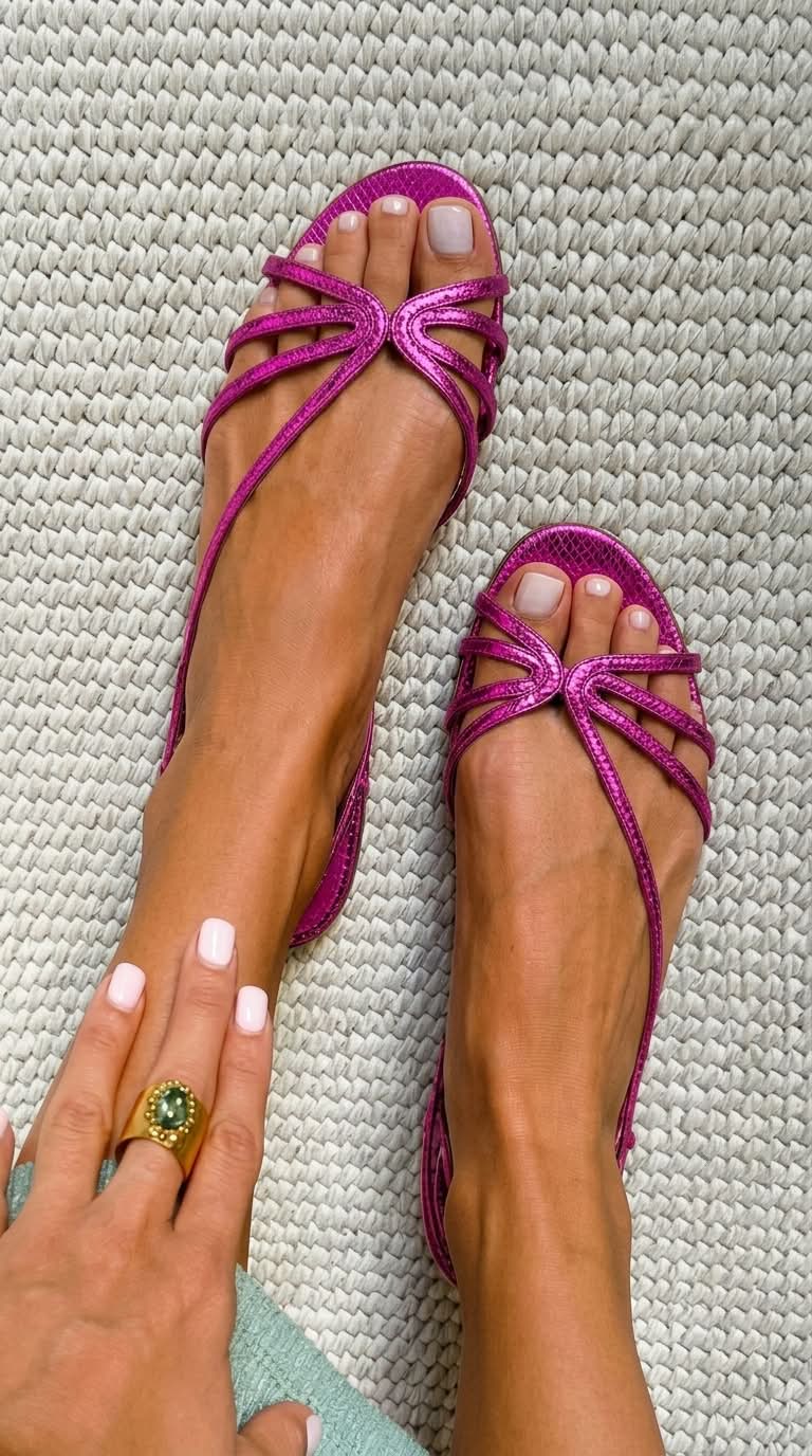 Emilia – Golden Summer Elegance Sandals