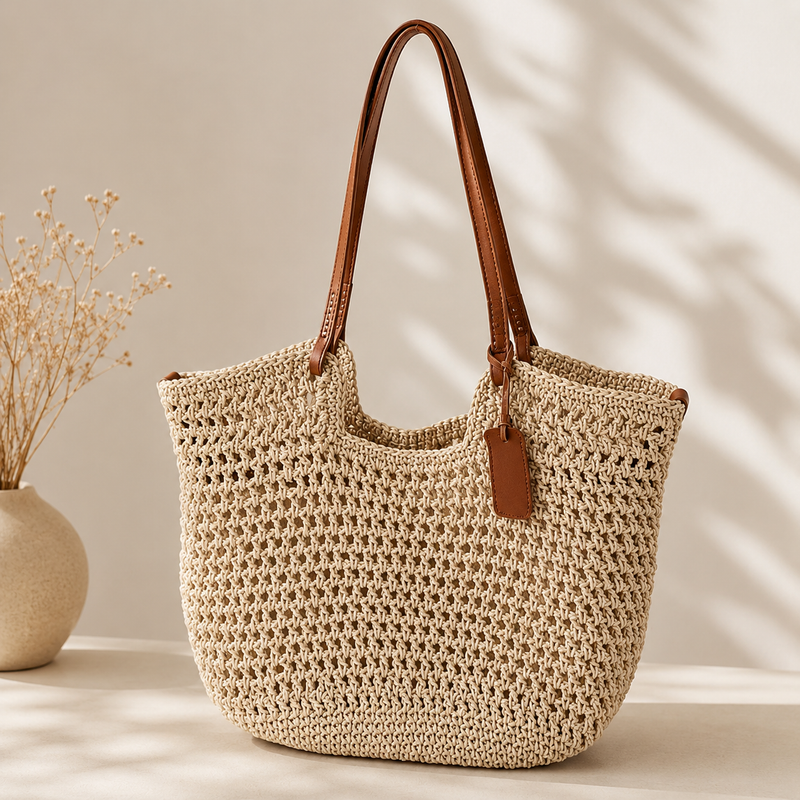 CLARA HANDWOVEN TOTE BAG