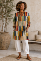 Chloe | Long Blouse with V-Neck