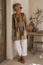 Chloe | Long Blouse with V-Neck