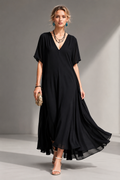 Italian Black Maxi Dress