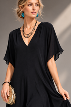 Italian Black Maxi Dress