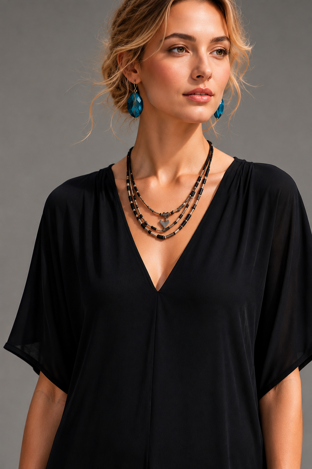 Italian Black Maxi Dress