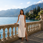 Jimena Midi Dress with Embroidered Details