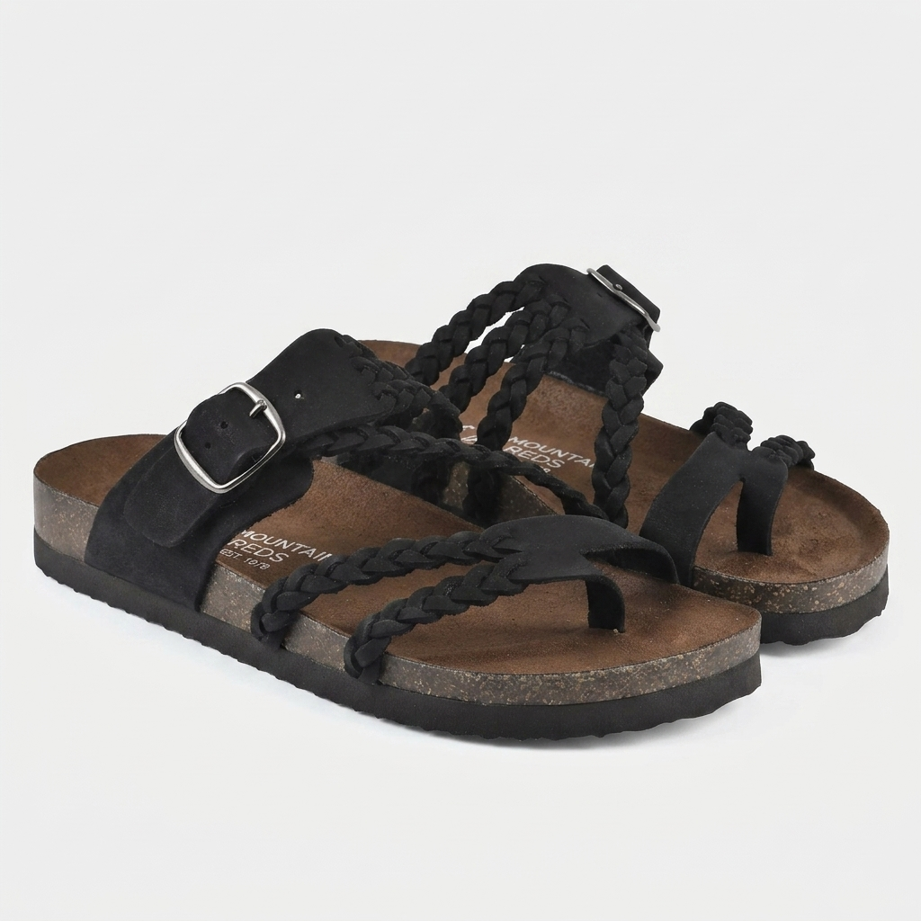 MARLBOROUGH BRAIDED CORK SANDALS