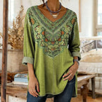FLORA CLASSIC DENIM BLOUSE