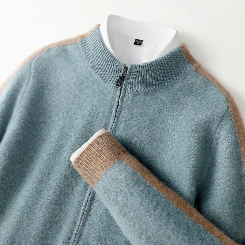 FERRARA CASHMERE ZIP-THROUGH JACKET