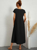AVA LUXE FLUID MIDI DRESS