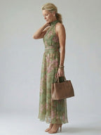DELILAH HALTER MIDI DRESS