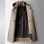 100% WOOLEN HOODED COAT