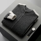 FERRARA CASHMERE ZIP-THROUGH JACKET