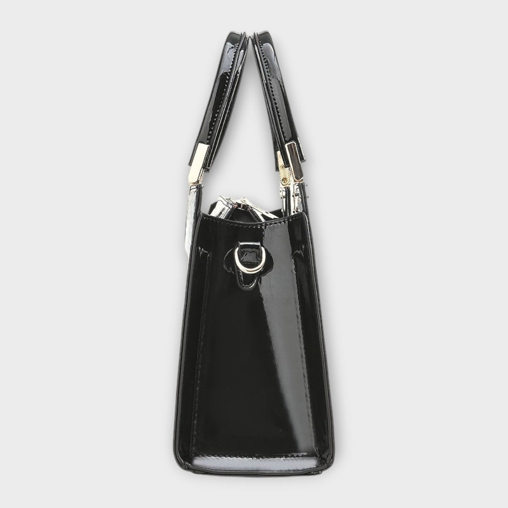 Maison Verdelle -  Shiny Crocodile Skin Pattern Handbag