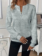 AMY | SWEATER WITH ZIPPER