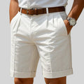 Matteo | Pleated Summer Bermuda Shorts